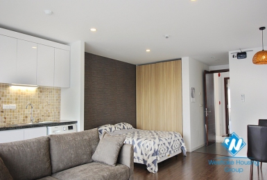 Studio apartment with modern furniture for rent at Long Bien Area 